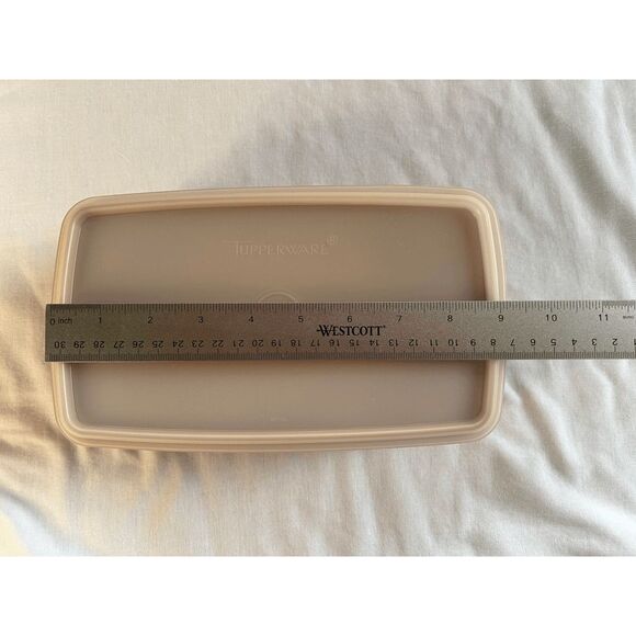 Tupperware Deli/Lunch Box Set of Two 816-13, Paprika Very Nice/ Clean, Storage - Picture 3 of 8